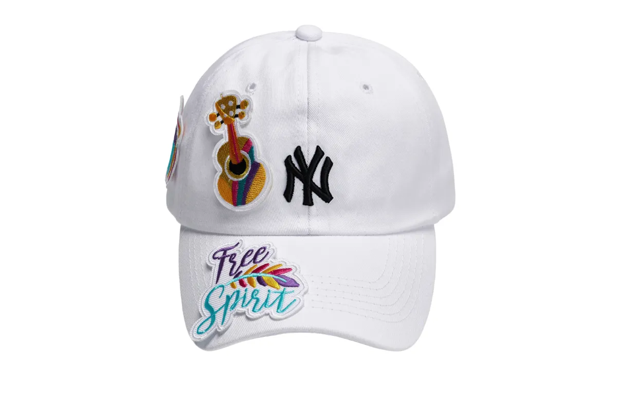 MLB Cotton Baseball Caps Unisex White
