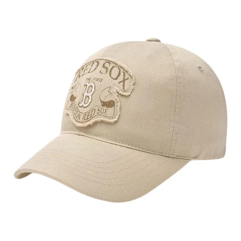 MLB Cotton Baseball Caps Unisex Light Beige