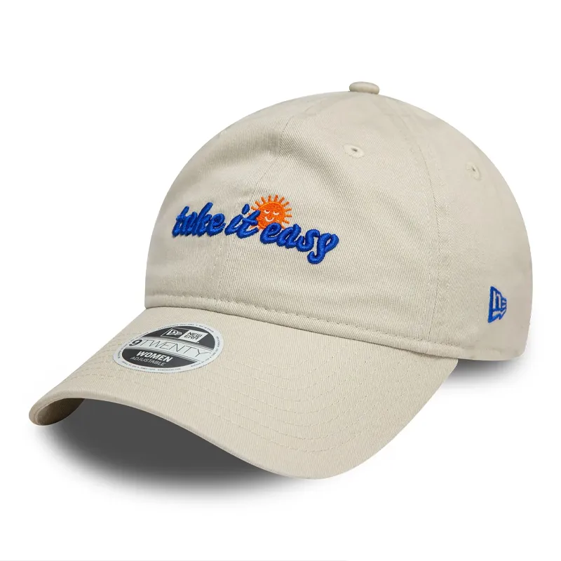 New Era Cotton Baseball Caps Women's Beige