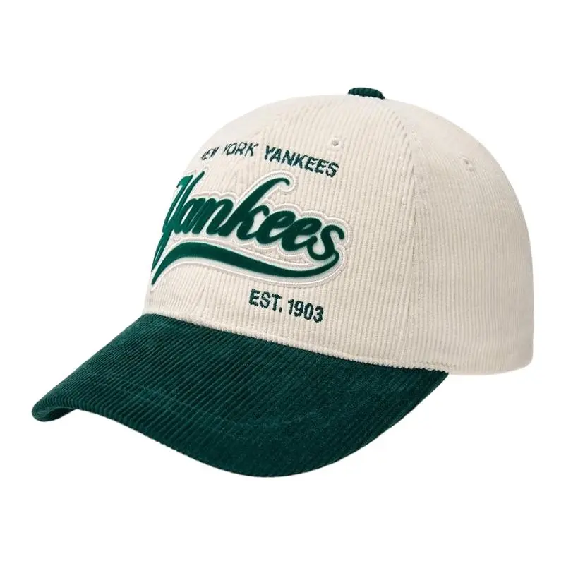 MLB Corduroy Baseball Caps Unisex White