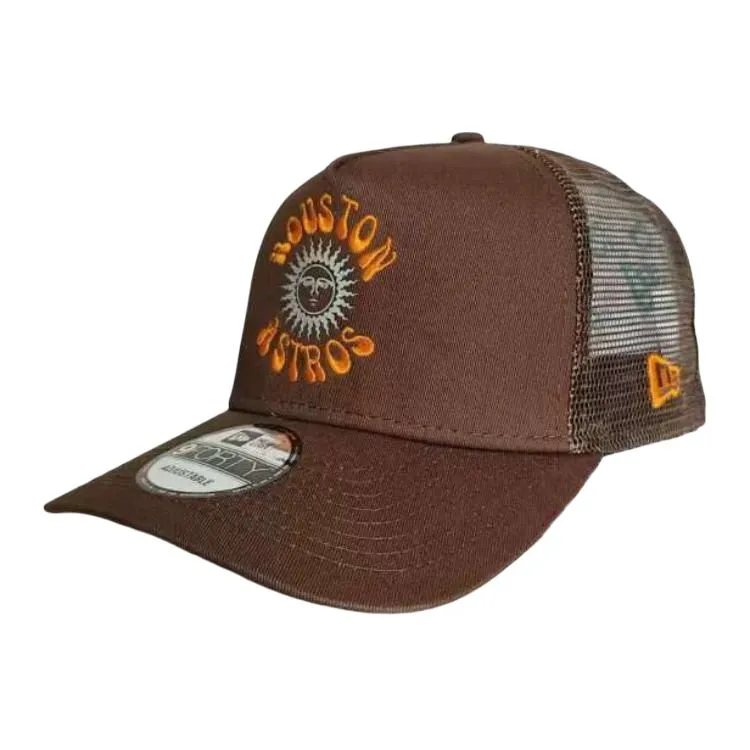 New Era Cotton Mesh Hat Unisex Brown
