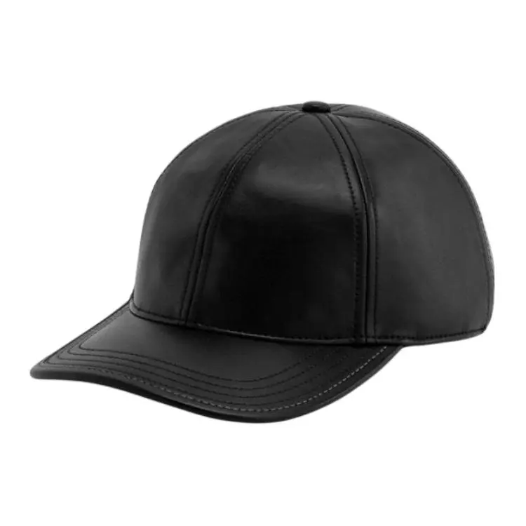 COACH Sheepskin, Cotton Polyester, Cow Leather Baseball Caps Unisex Black