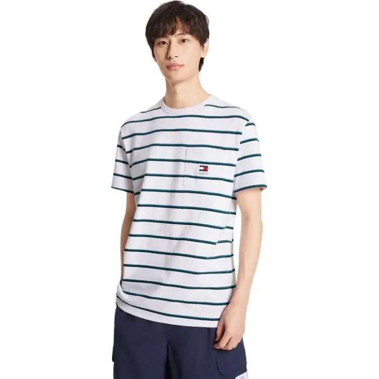 Tommy Hilfiger T-Shirts Men's Crew Neck Moderate