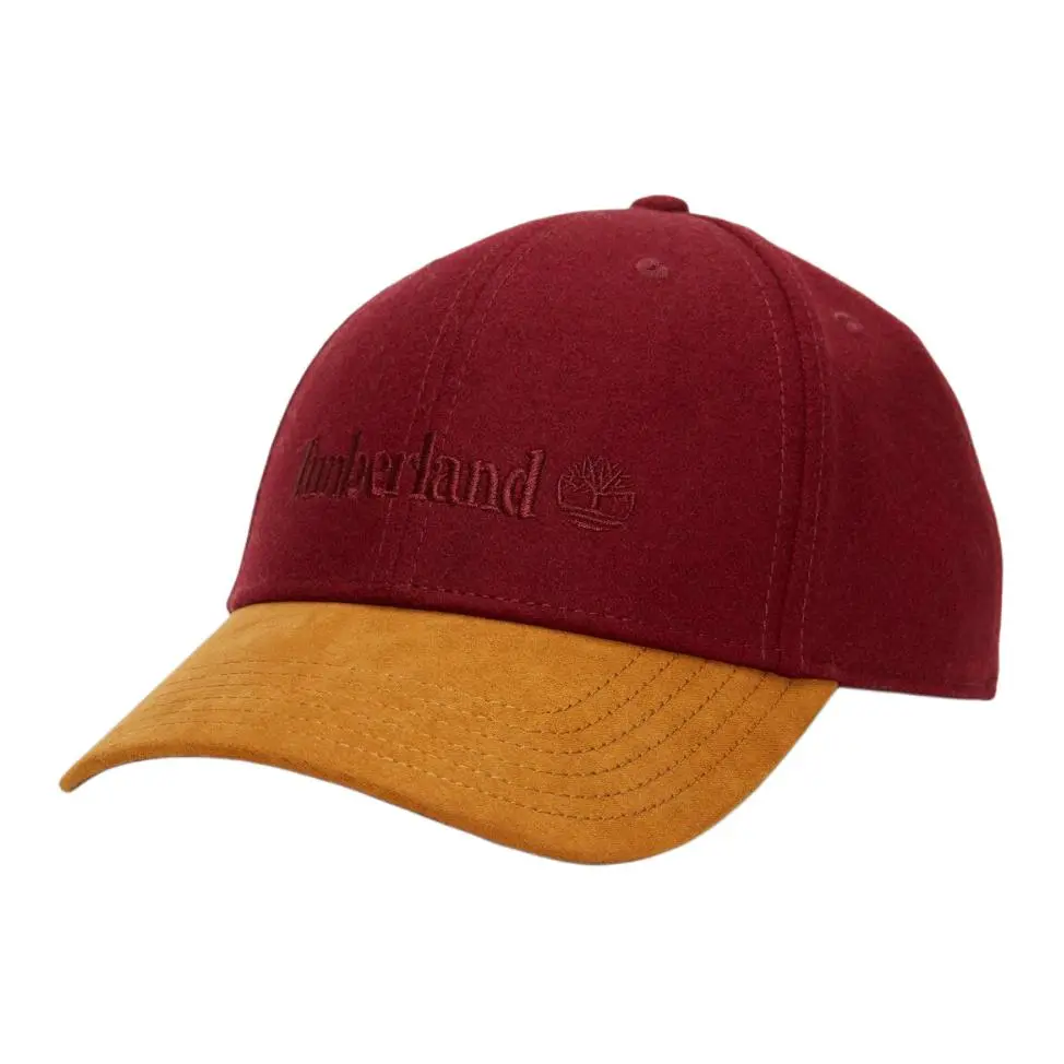 Timberland Wool Baseball Caps Unisex Red