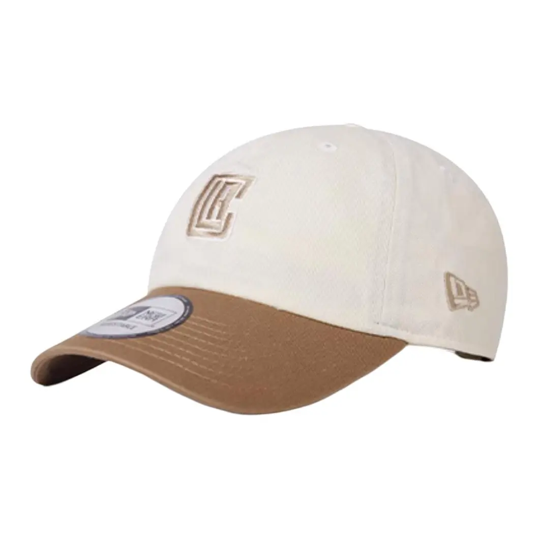 New Era Cotton Baseball Caps Unisex Khaki