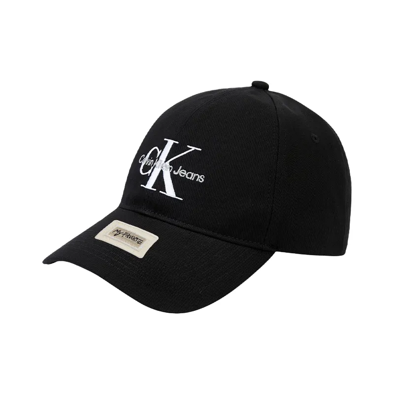 CALVIN KLEIN Cotton Baseball Caps Unisex Black