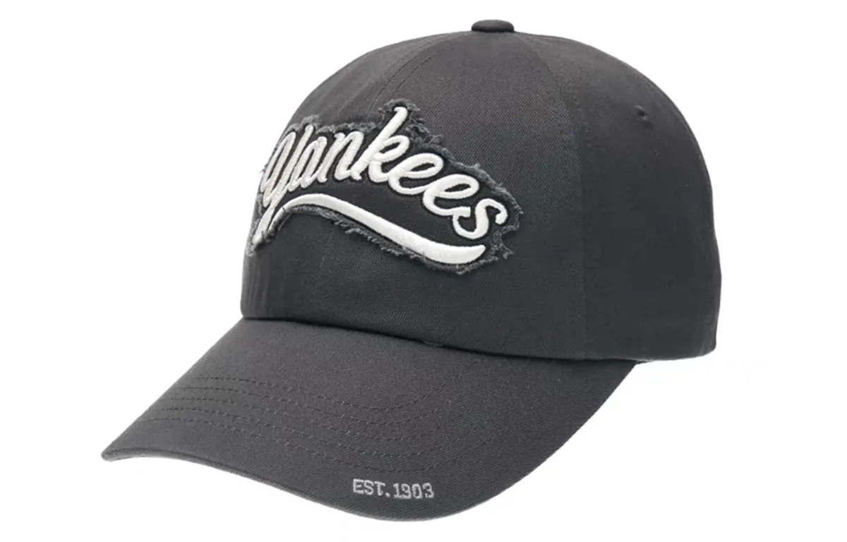 MLB Cotton Baseball Cap For Sun Protection Unisex Charcoal Gray