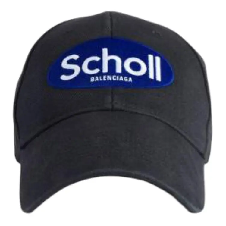 Balenciaga X Scholl Logo Embroidered Baseball Cap