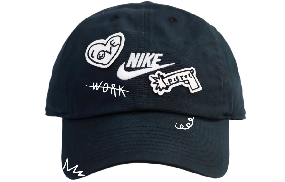 Nike Cotton Baseball Caps Unisex Black