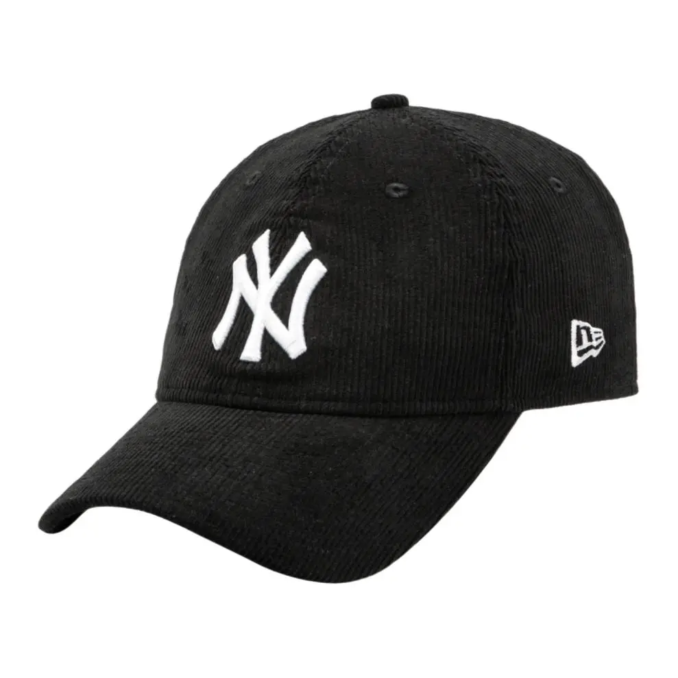 New Era Cotton Corduroy Baseball Caps Unisex Black