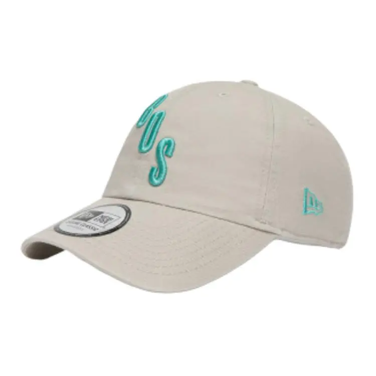 New Era Cotton Baseball Caps Unisex Gray/Golden State Warriors