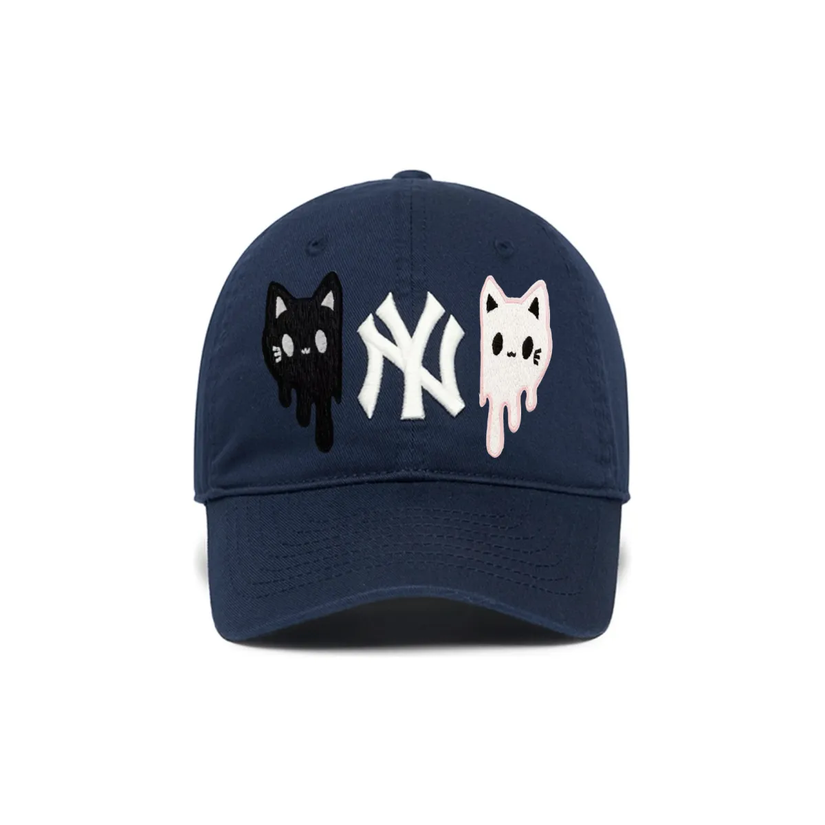MLB Cotton Baseball Caps Unisex Navy Blue