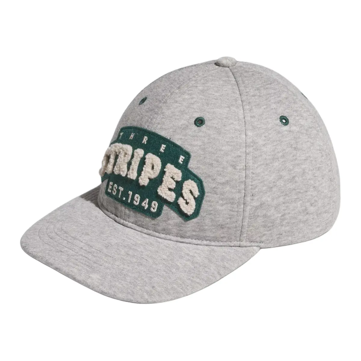 Adidas Cotton Recycled Polyester Baseball Caps Unisex Gray