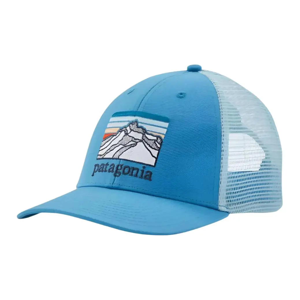Patagonia Recycled Polyester Mesh Organic Cotton Baseball Caps Unisex Blue