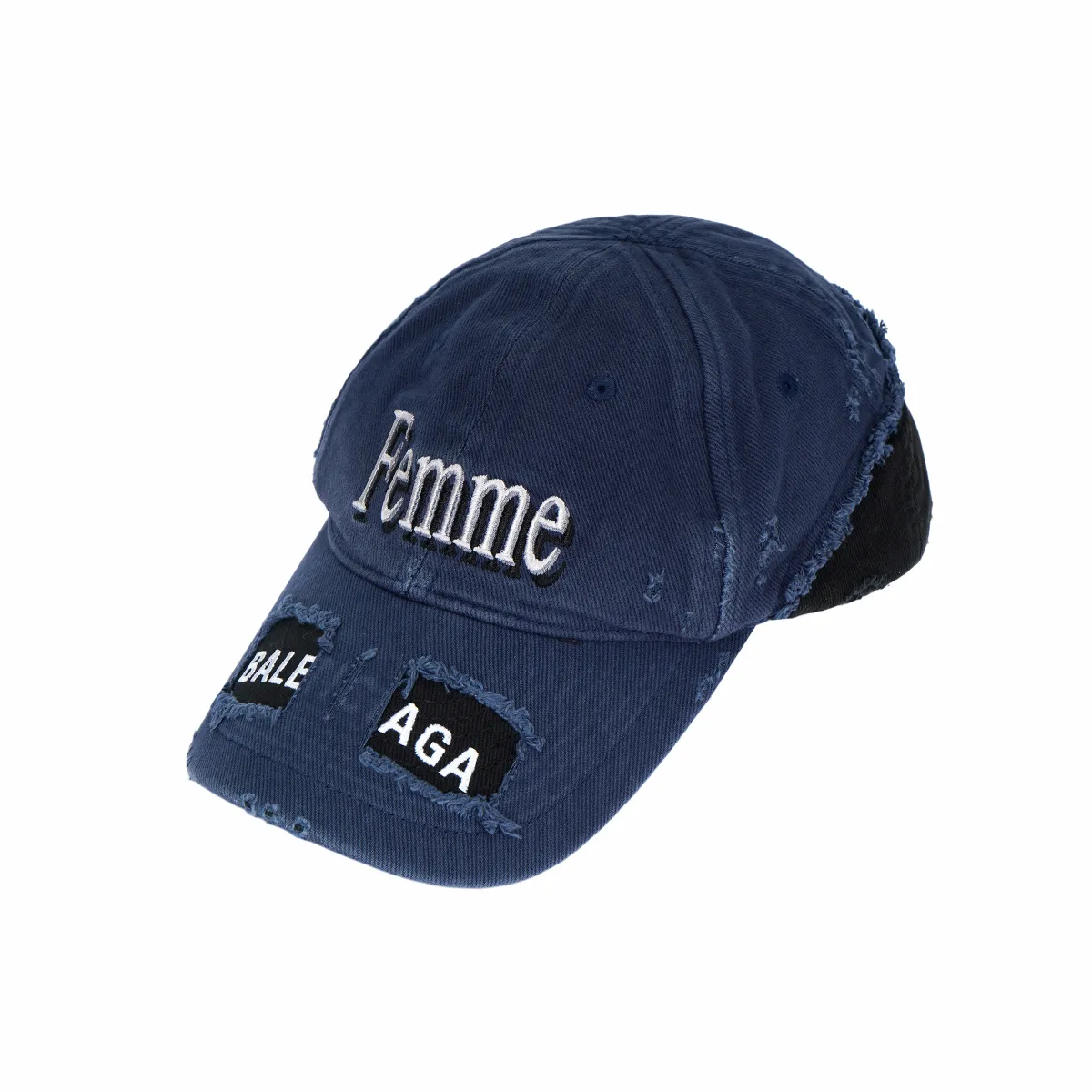 Balenciaga Cotton Baseball Caps Unisex Blue