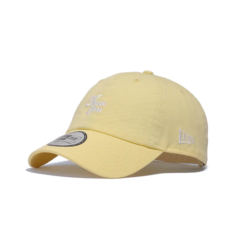 New Era Cotton Baseball Caps Unisex Yellow