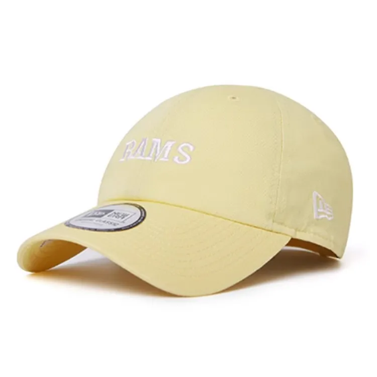 New Era Cotton Baseball Caps Unisex Yellow