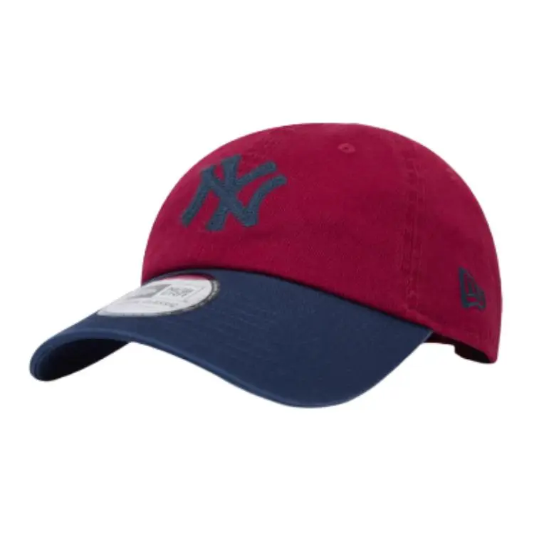 New Era Cotton Baseball Caps Unisex Navy Blue/Red