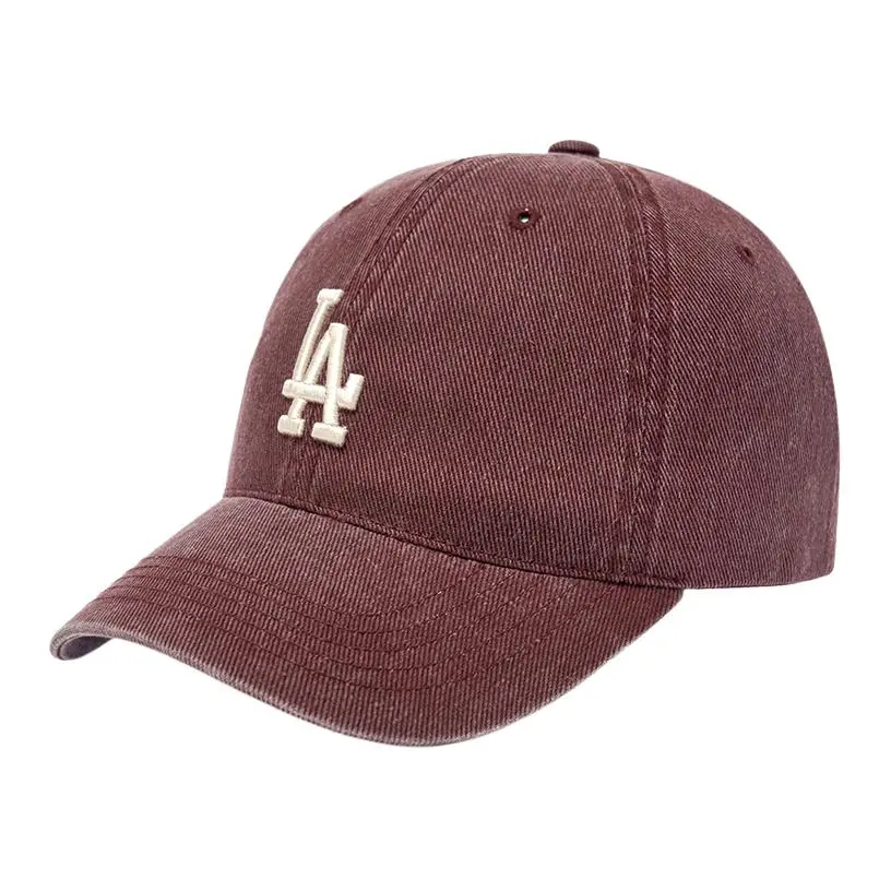 MLB Cotton Baseball Caps Unisex Burgundy