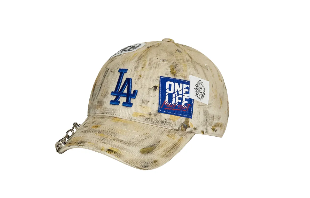 MLB Cotton Baseball Caps Unisex Khaki