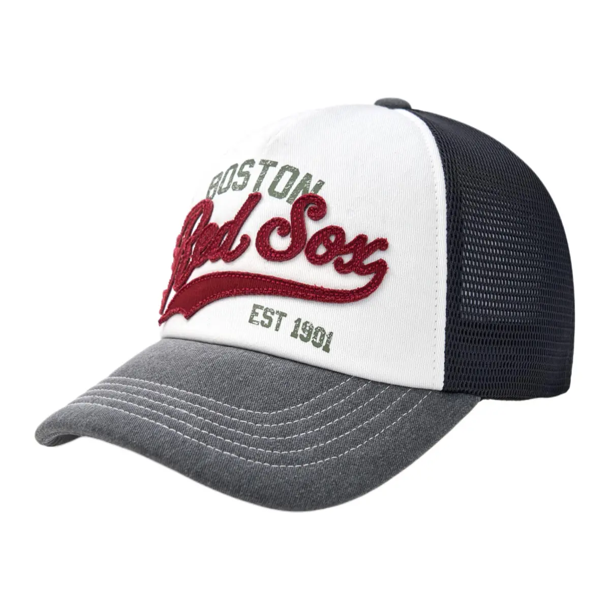 MLB Original Design Cotton, Polyester Baseball Caps Unisex Gray