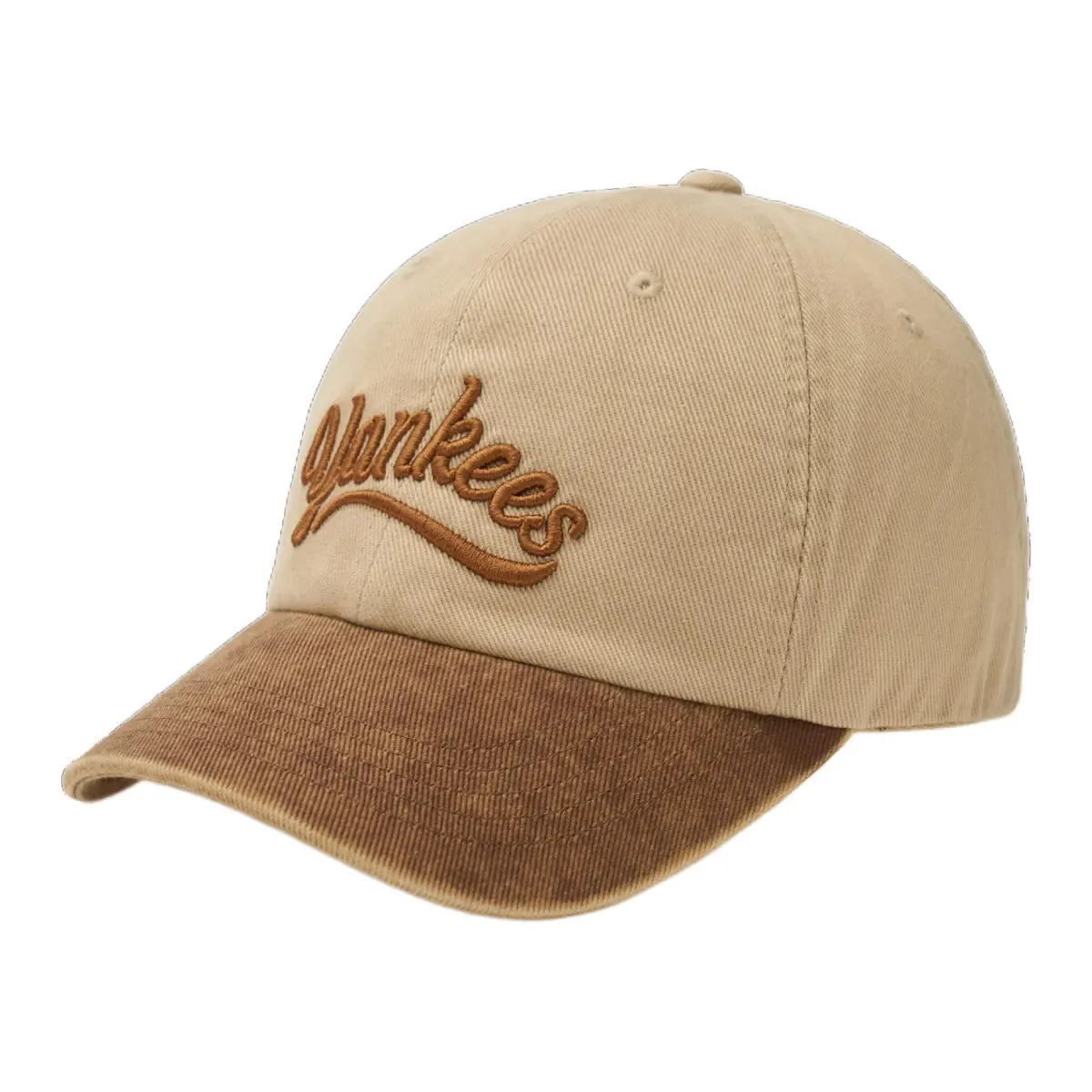 MLB Cotton Baseball Caps Unisex Light Beige