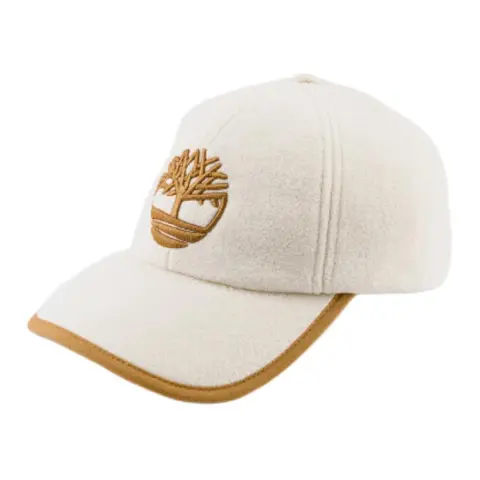 Timberland Polyester Baseball Caps Unisex Light Beige