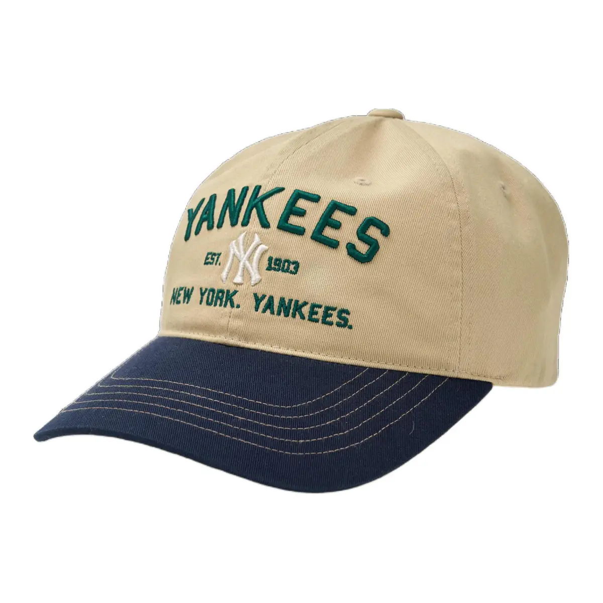 MLB Cotton, Polyester Baseball Caps Unisex Beige