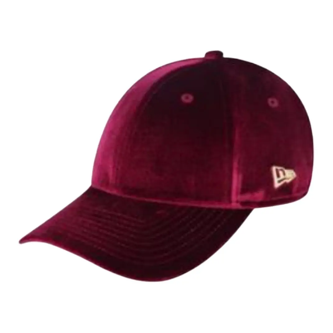 New Era Velvet Baseball Caps Unisex Red