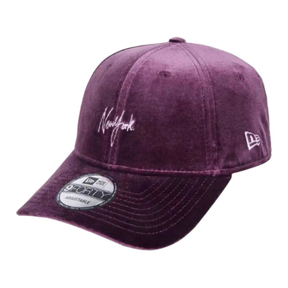 New Era Velvet Baseball Caps Unisex Purple
