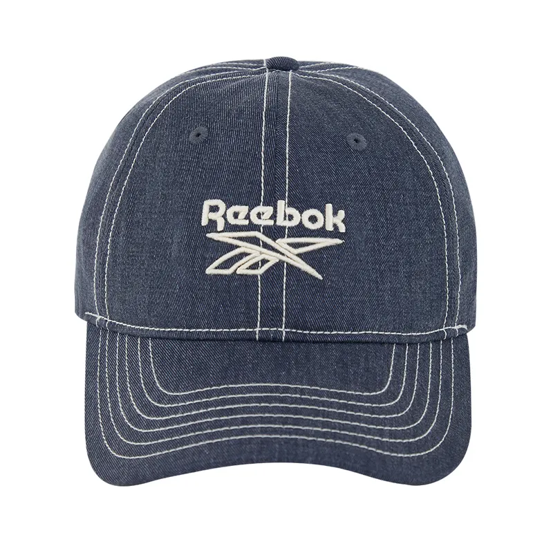 Reebok Cotton Baseball Caps Unisex Denim Blue/Pink/Black/Gray