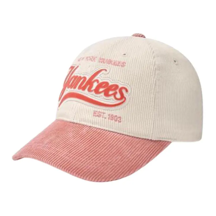 MLB Corduroy Baseball Caps Women's Pink