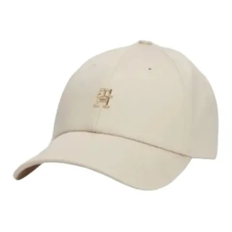 Tommy Hilfiger Organic Cotton, Metal Baseball Caps Women's Beige