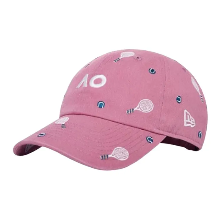 New Era Cotton, Polyester Baseball Caps Unisex Dark Red