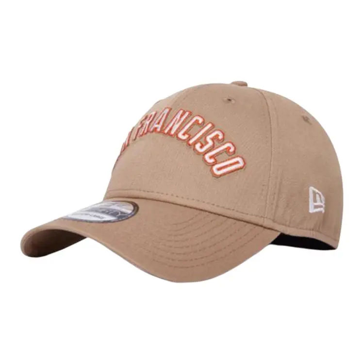 New Era Cotton Elastane Baseball Caps Unisex Khaki