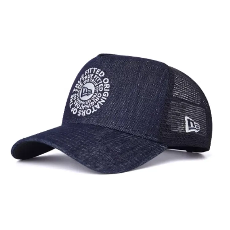 New Era Cotton, Polyester Baseball Caps Unisex Navy Blue