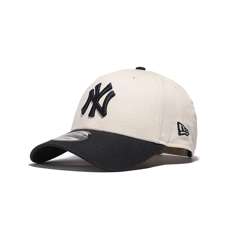 New Era Cotton Baseball Caps Unisex Cream
