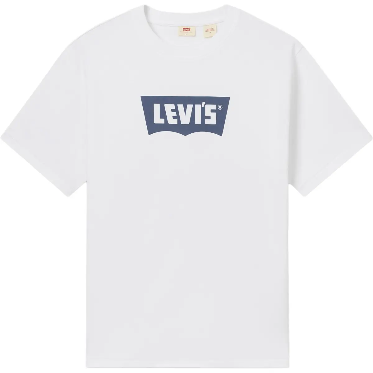 Levi's T-Shirts Men's White Crew Neck Moderate