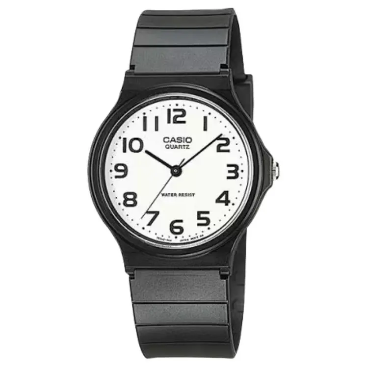 CASIO YOUTH Round 3 Hand Display Little Black Watch Waterproof Quartz Movement Watch Women's Watch