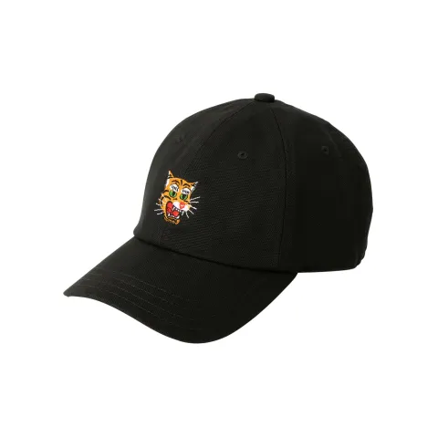 Onitsuka Tiger Cotton Baseball Caps Unisex Black