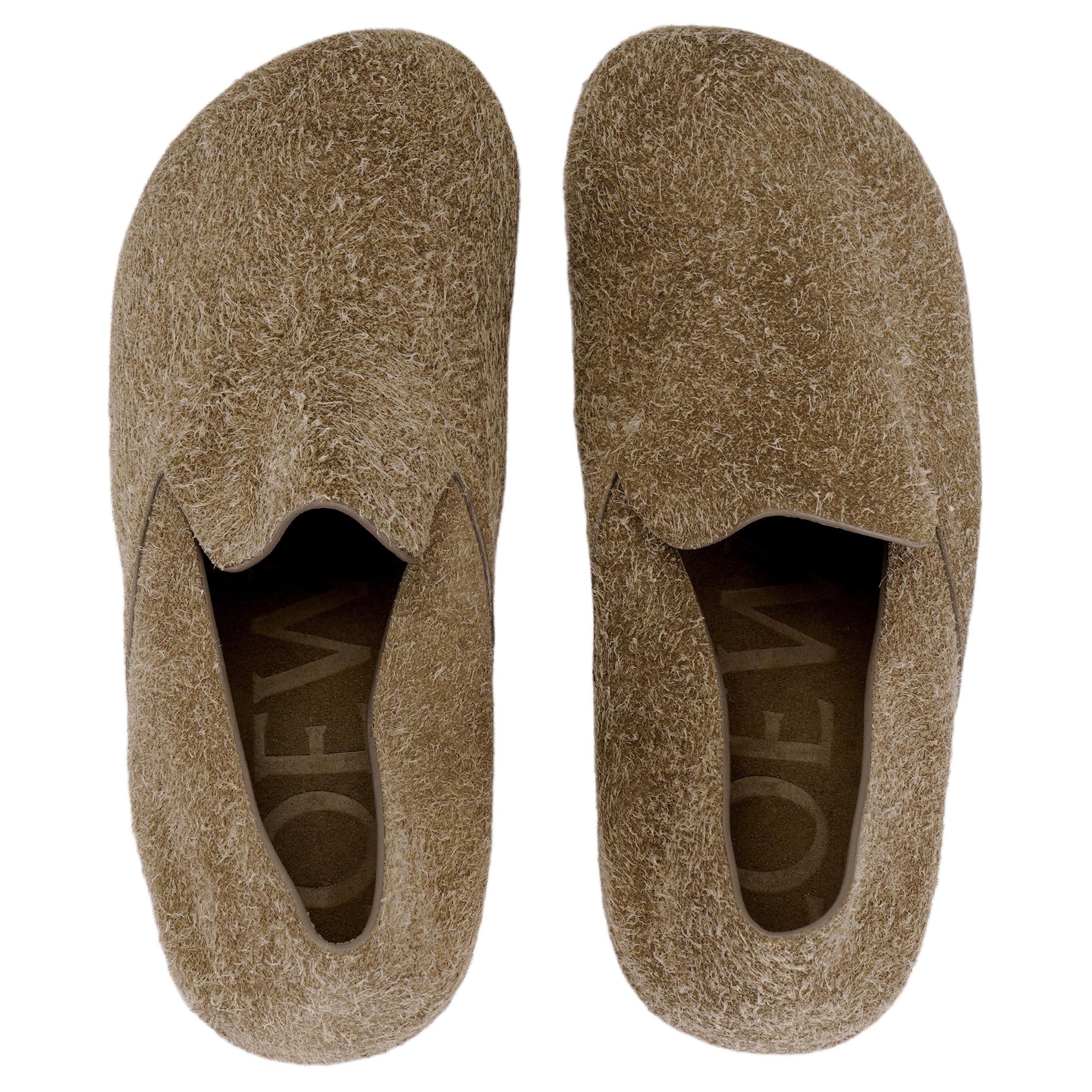 LOEWE Lago Loafers Men's Khaki Green