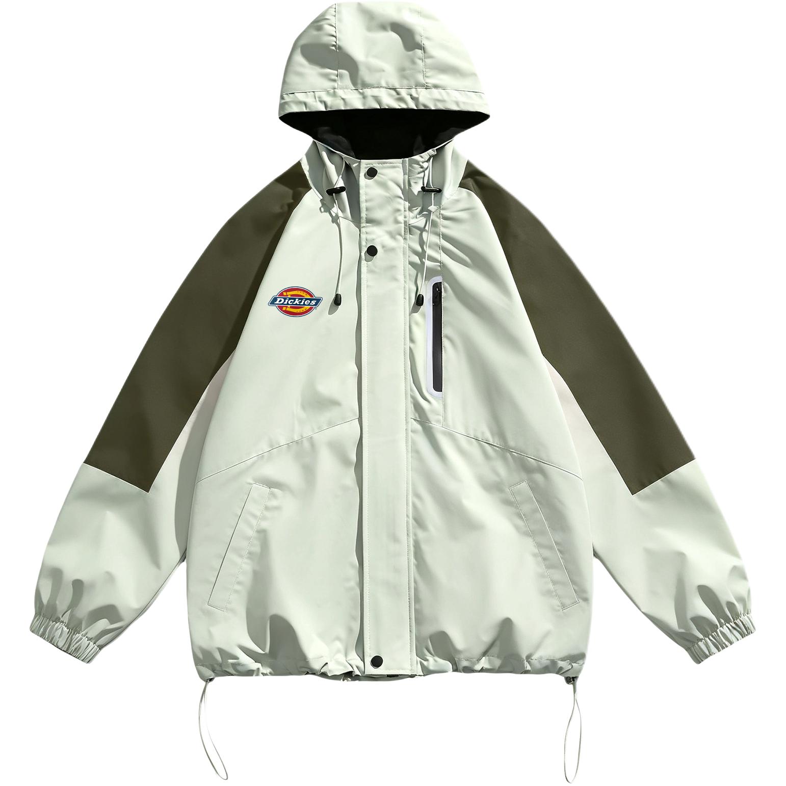 Мужская куртка Dickies Logo (бежево-зеленая) — фото 7