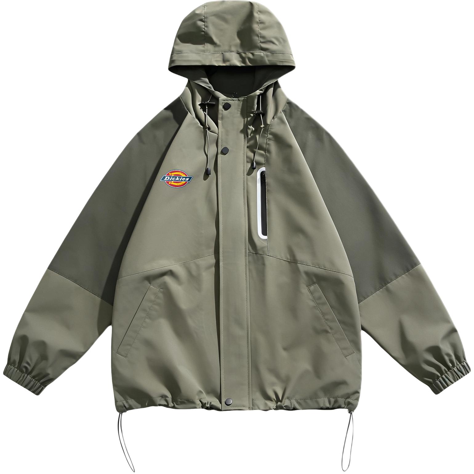 Мужская куртка Dickies Logo (бежево-зеленая) — фото 12