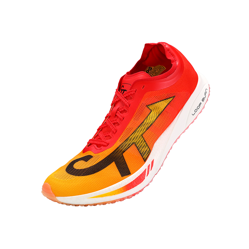 LOOP BURN Top 100 Pro 4.0 Breathable Low top Full Length Carbon Plate Running Shoes Unisex Chasing Flame Orange