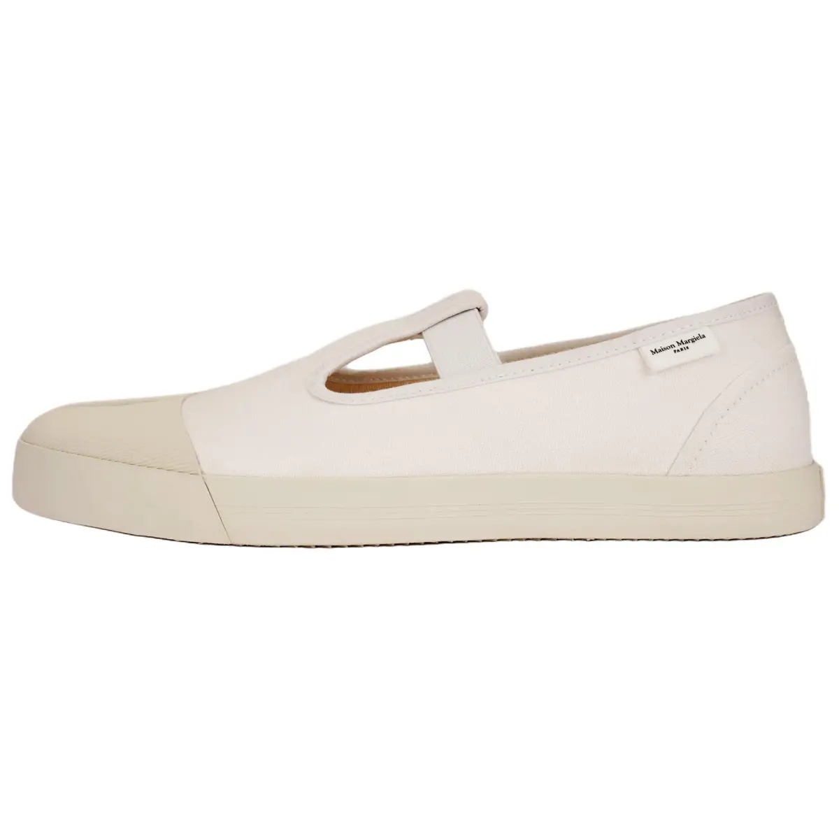 Maison Margiela Tabi Flat Mary Jane Shoes Men's White