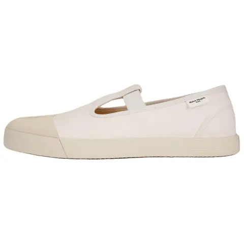 Maison Margiela Tabi Flat Mary Jane Shoes Men's White