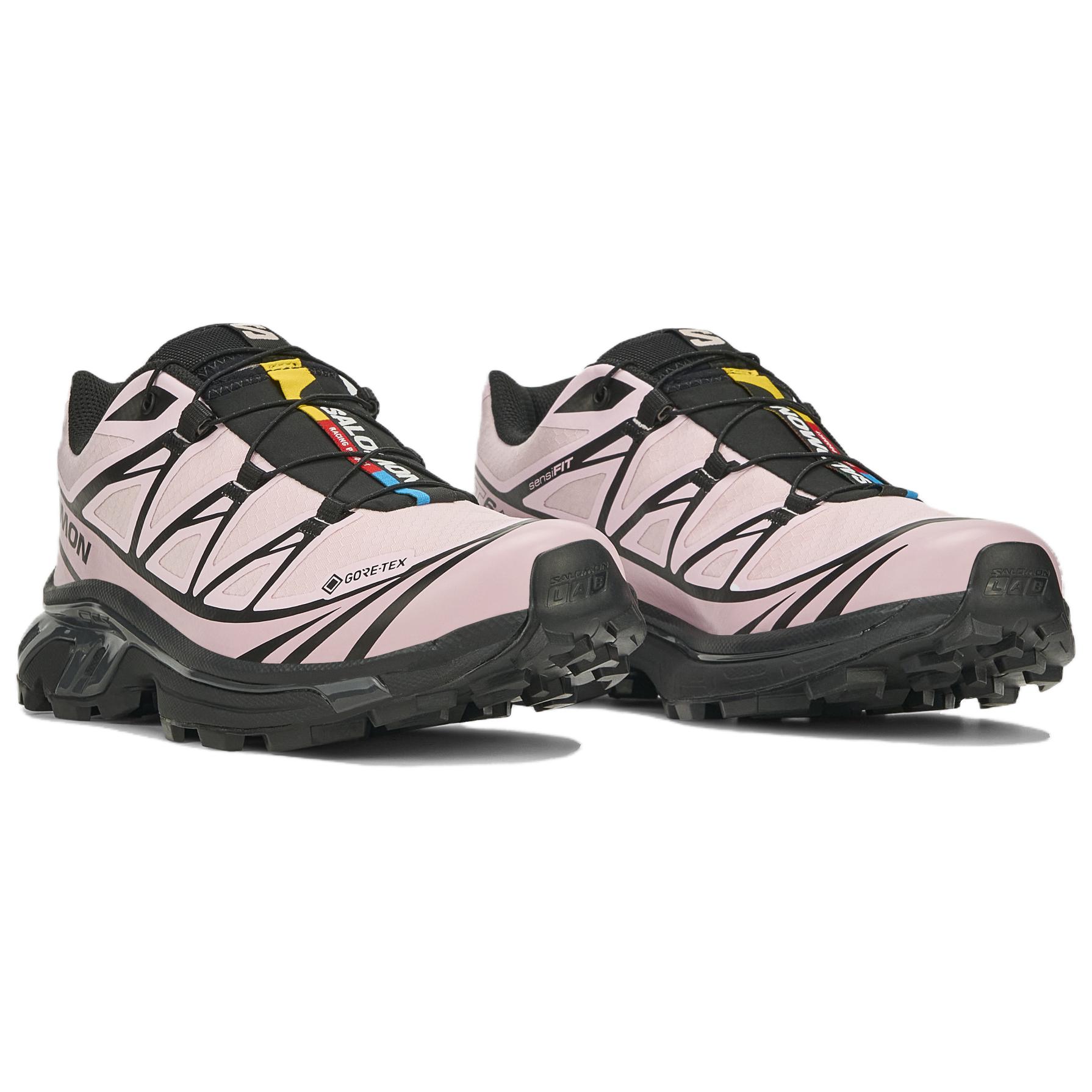Кроссовки Salomon XT-6 GTX (черно-розовые) — 黑色 / 冰粉色 / 晨曦粉 — фото 5