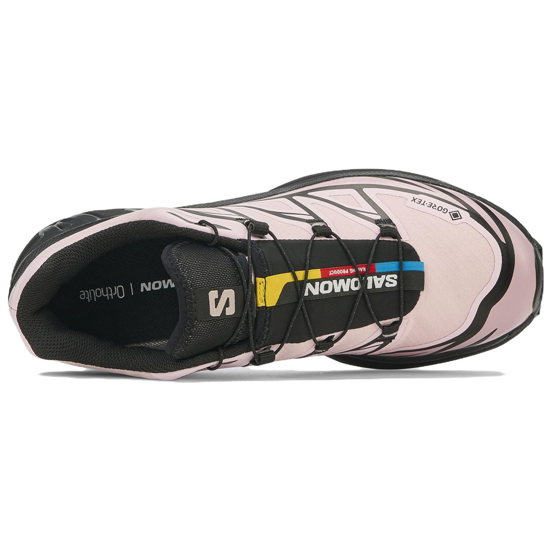 Кроссовки Salomon XT-6 GTX (черно-розовые) — 黑色 / 冰粉色 / 晨曦粉 — фото 4