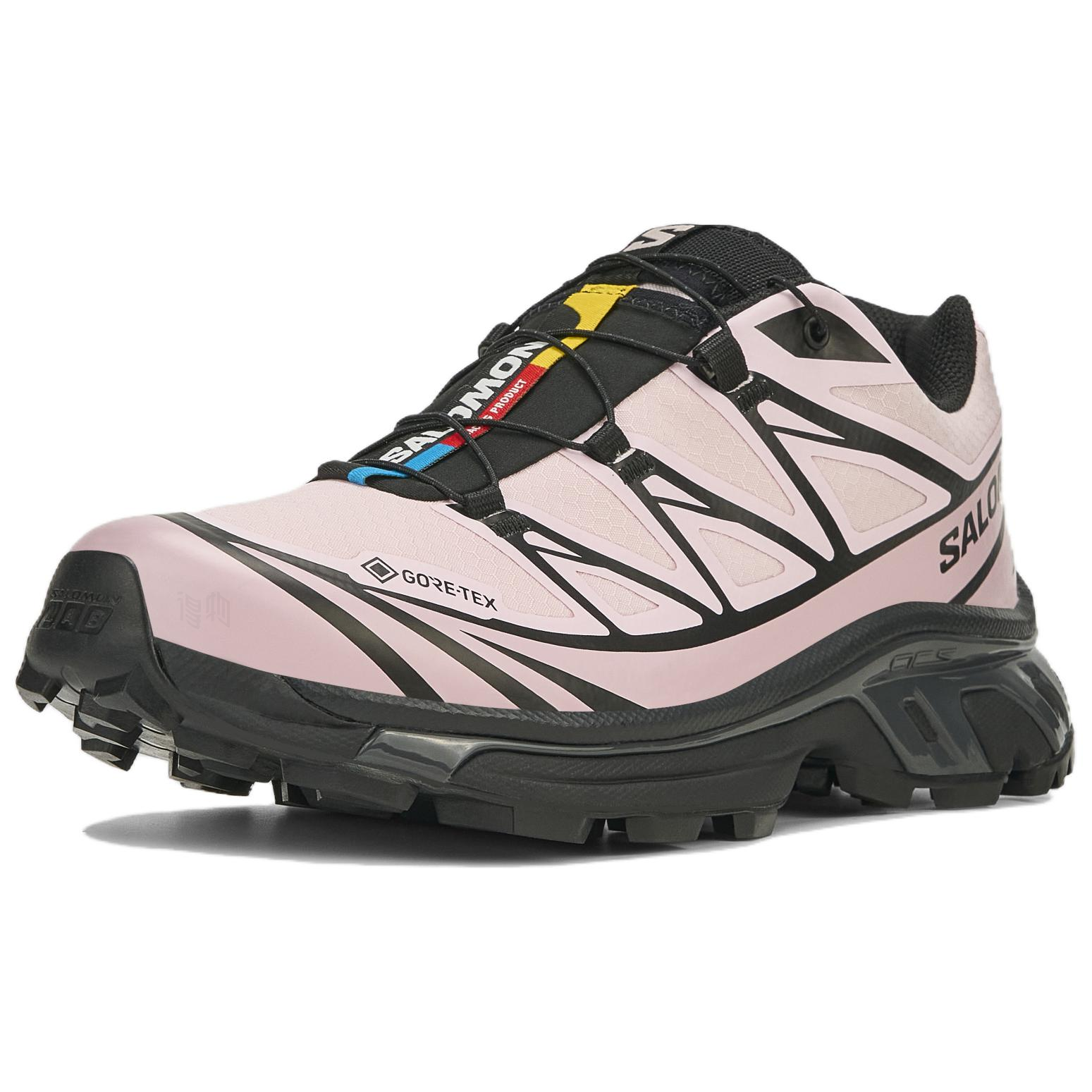 Кроссовки Salomon XT-6 GTX (черно-розовые) — 黑色 / 冰粉色 / 晨曦粉 — фото 2