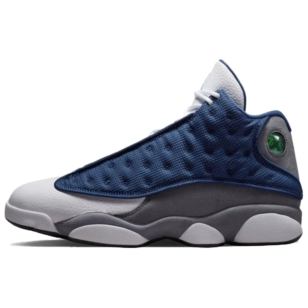 Jordan Air Jordan 13 Mid top Vintage Basketball Shoes Men's Marine Blue